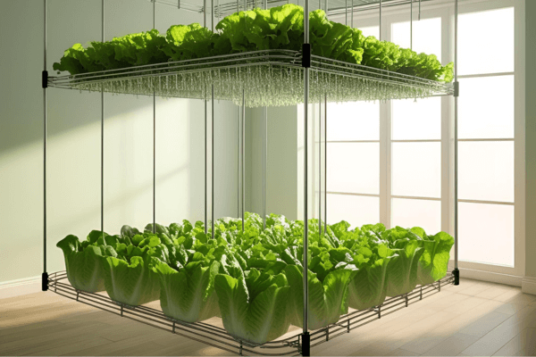 Fazendo Estrutura Suspensa com Arames para Cultivo de Alface