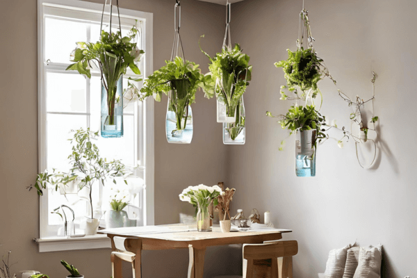 Vasos Suspensos na Decoração de Pequenos Ambientes